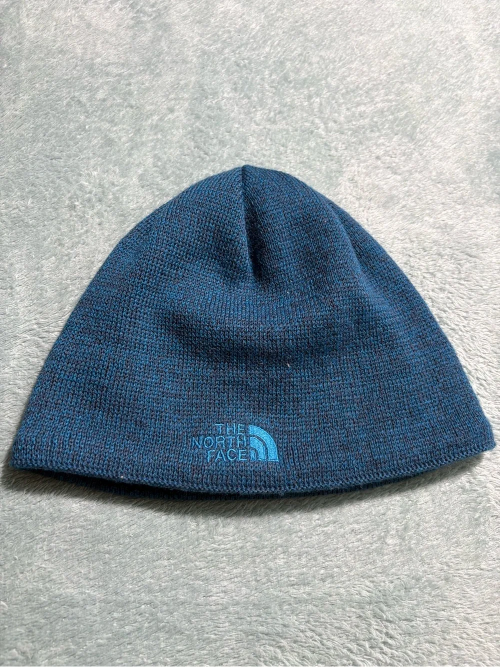The North Face Men's Heathered Navy Blue Knit Beanie